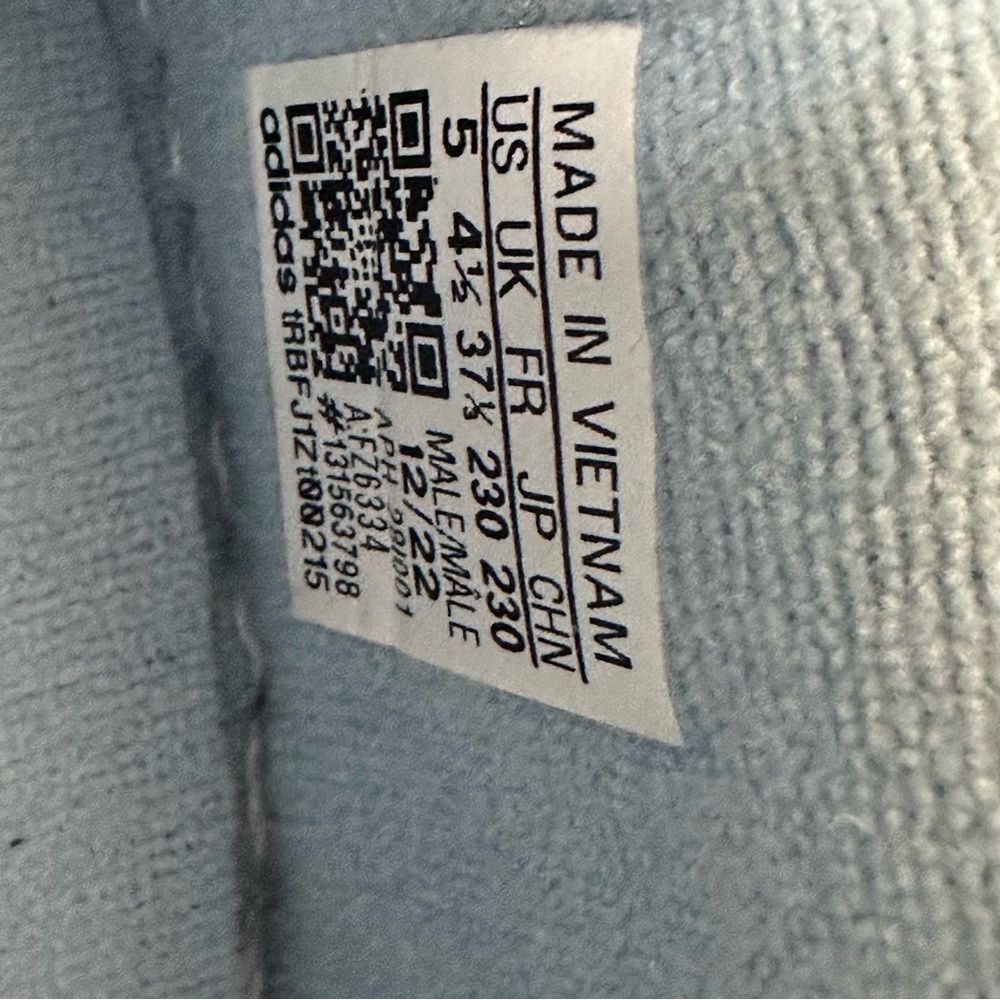 Adidas Men’s Rivalry Low 86 Tar Heels UNC Blue /White FZ6334 Size 5 - Picture 10 of 10